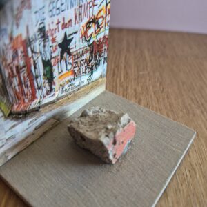 Unique Genuine Piece of The Berlin Wall Mounted on Replica Panel of The Wall