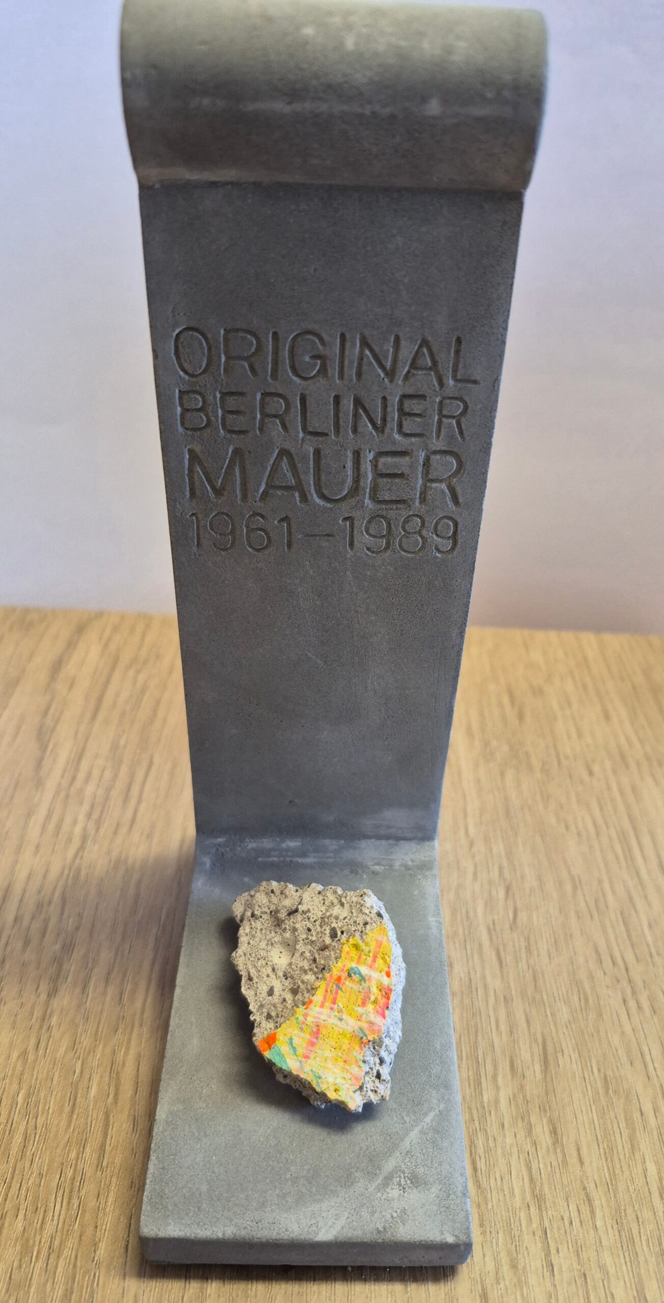Stunning Genuine Piece of The Berlin Wall Mounted on Replica Panel of The Wall - Image 15