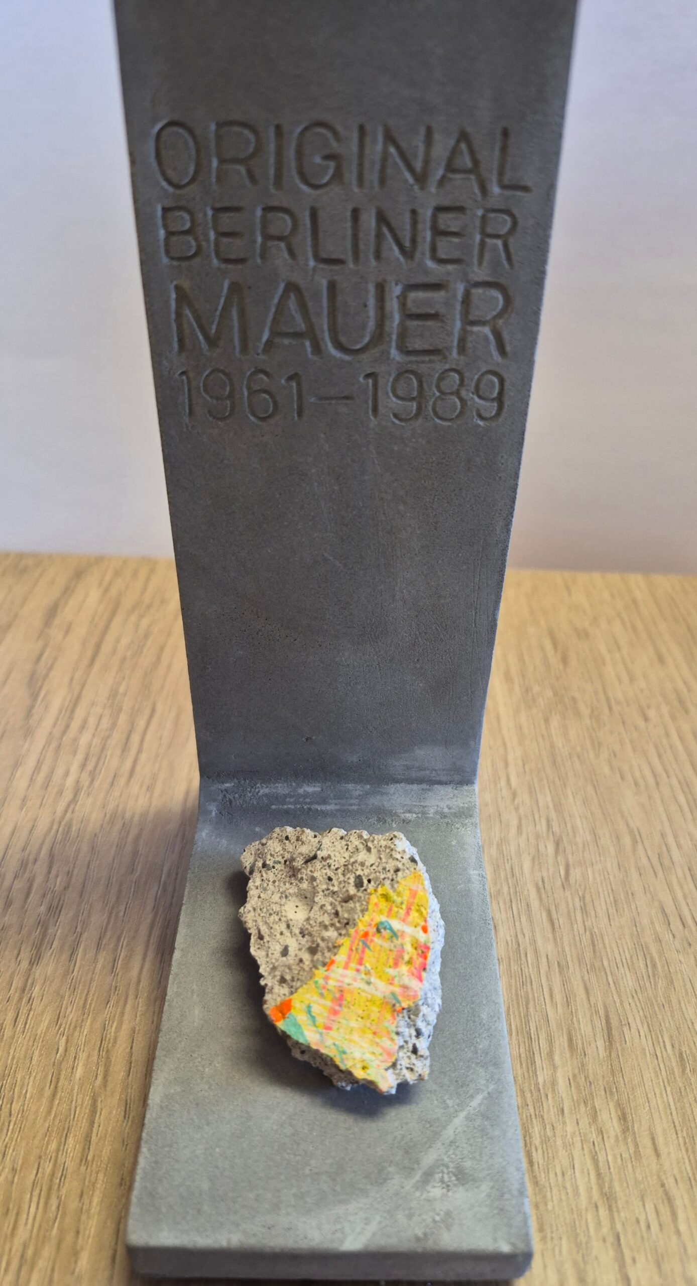 Stunning Genuine Piece of The Berlin Wall Mounted on Replica Panel of The Wall - Image 14