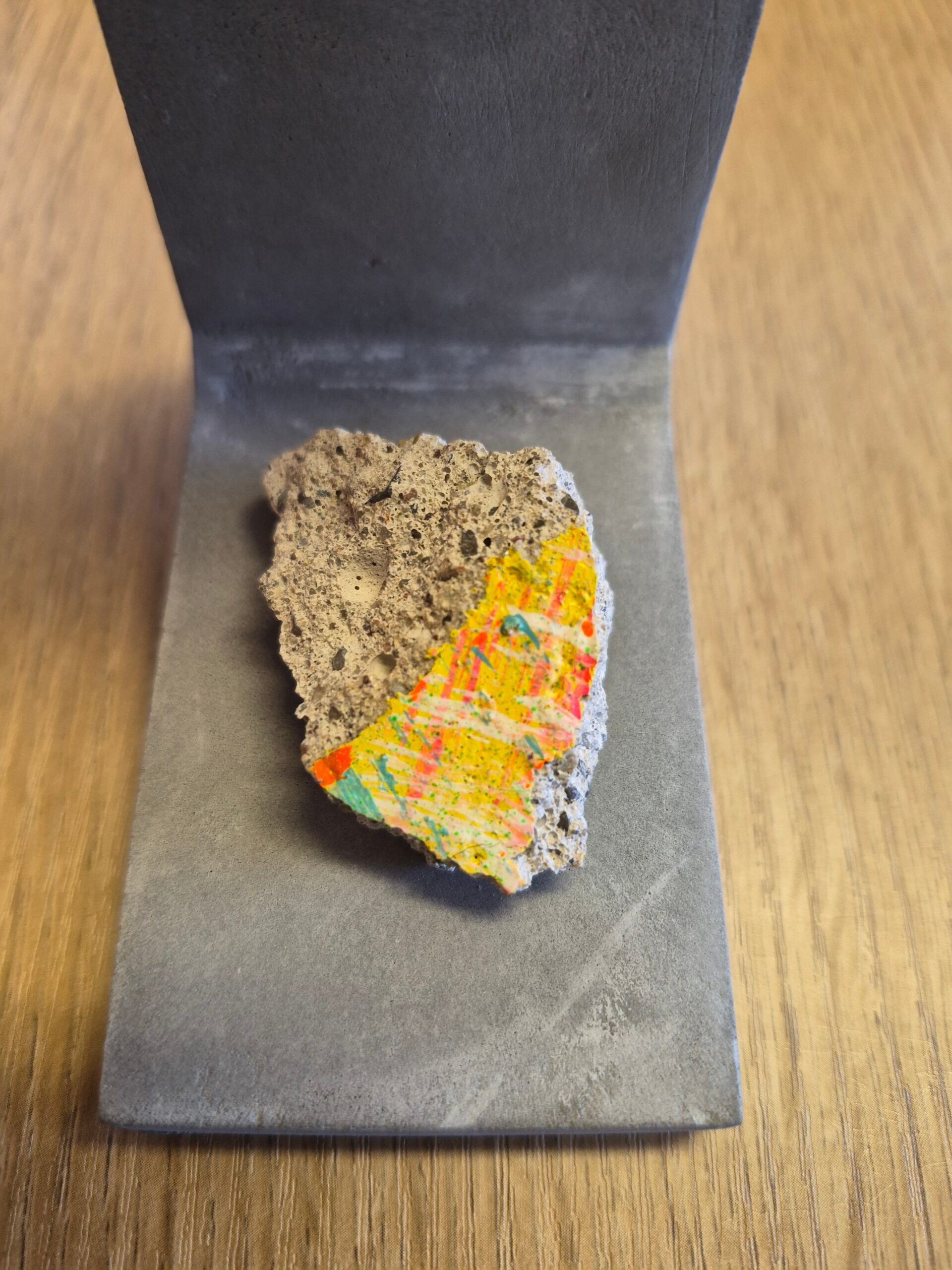 Stunning Genuine Piece of The Berlin Wall Mounted on Replica Panel of The Wall - Image 5