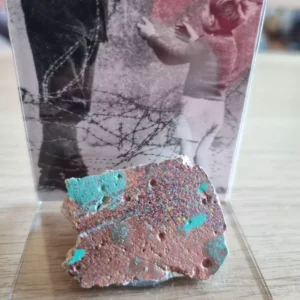 Genuine Original Colorful Piece of The Berlin Wall in Perspex Display with COA