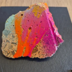 Original Very Large 10 cm Piece of the BERLIN WALL on Slate Display + COA