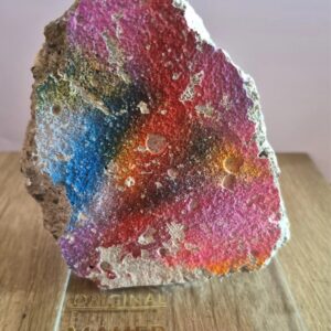 Original Very Large 12 cm Piece of the BERLIN WALL on Perspex Display + COA